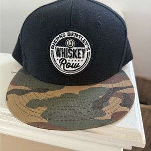 Dierks‎ bentley whiskey row Black and Camouflage Cap